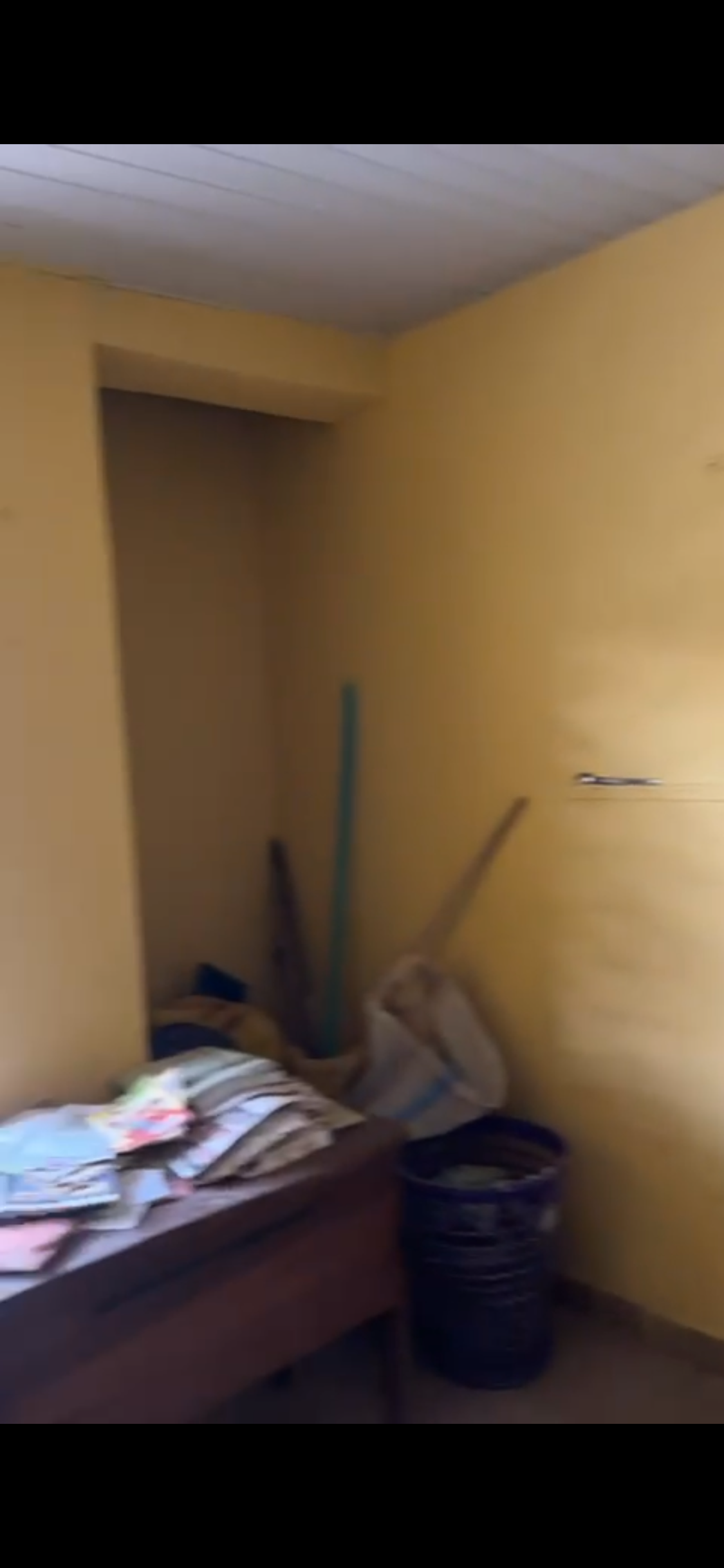 Before — the unused office prior to conversion