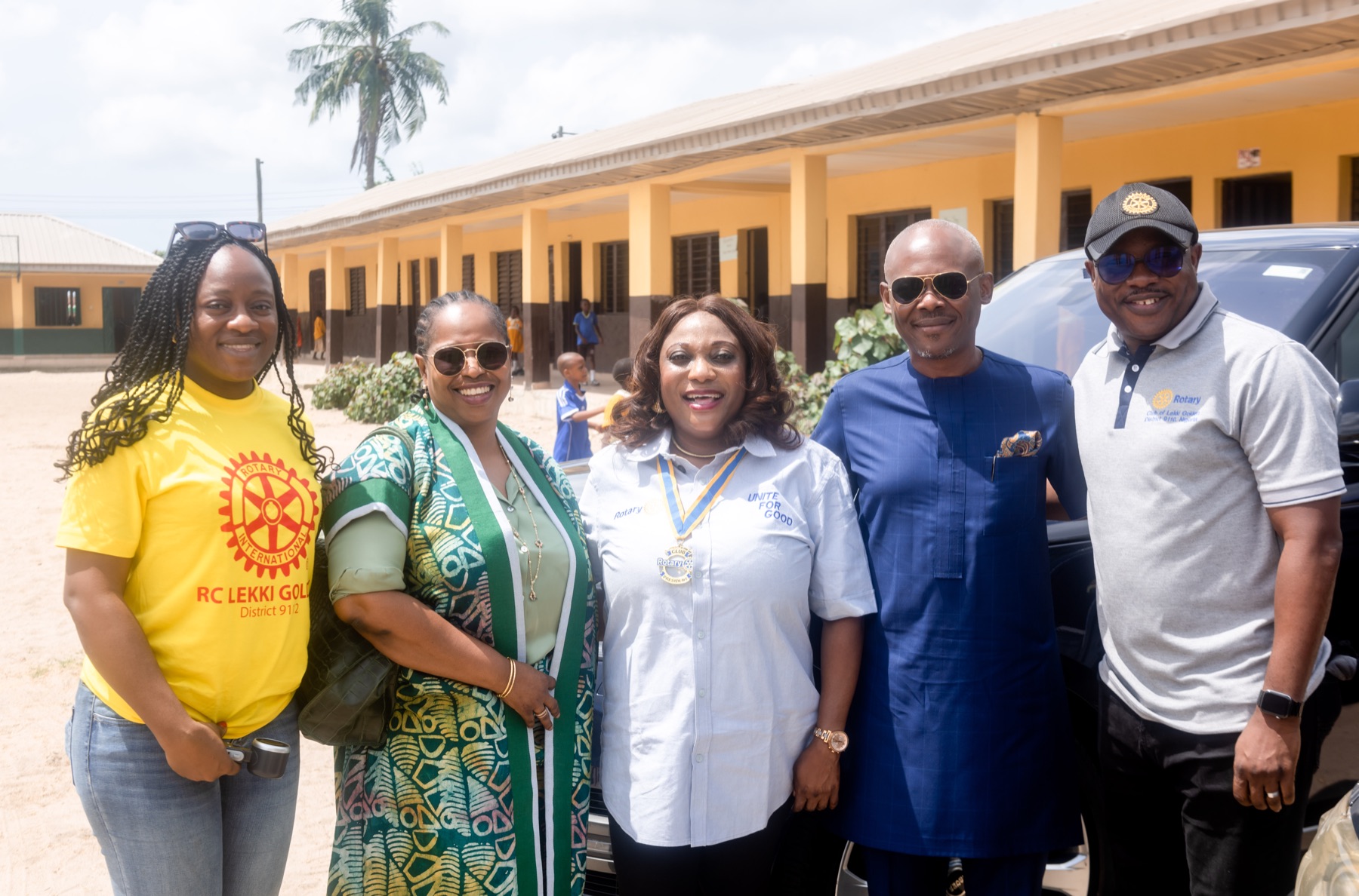 Commissioning attendees at the Badore school sick bay project