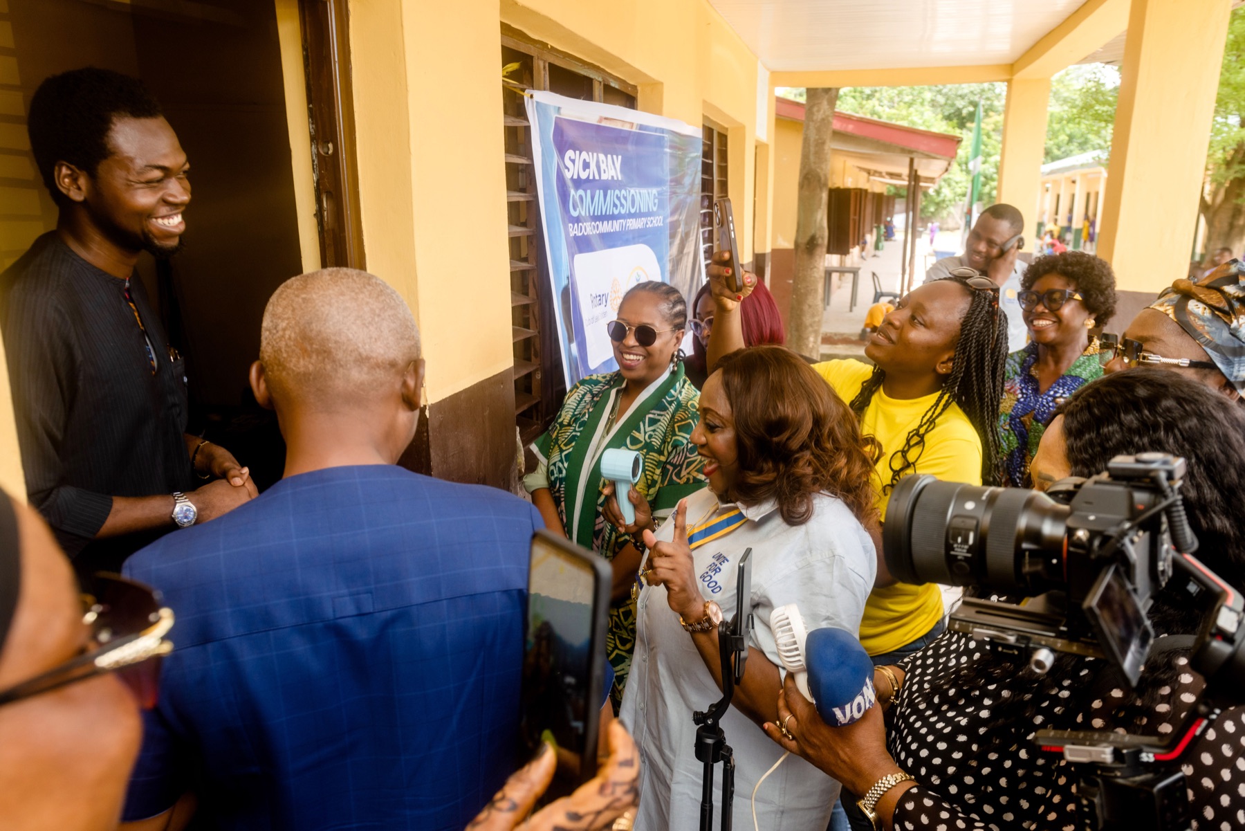 NBO Foundation and partners at the sick bay commissioning