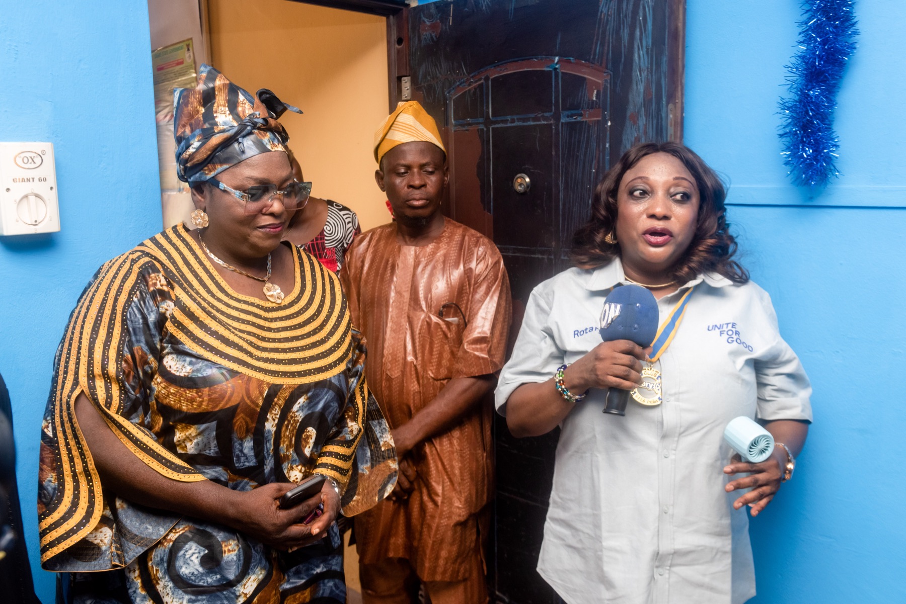 Project stakeholders during the sick bay handover