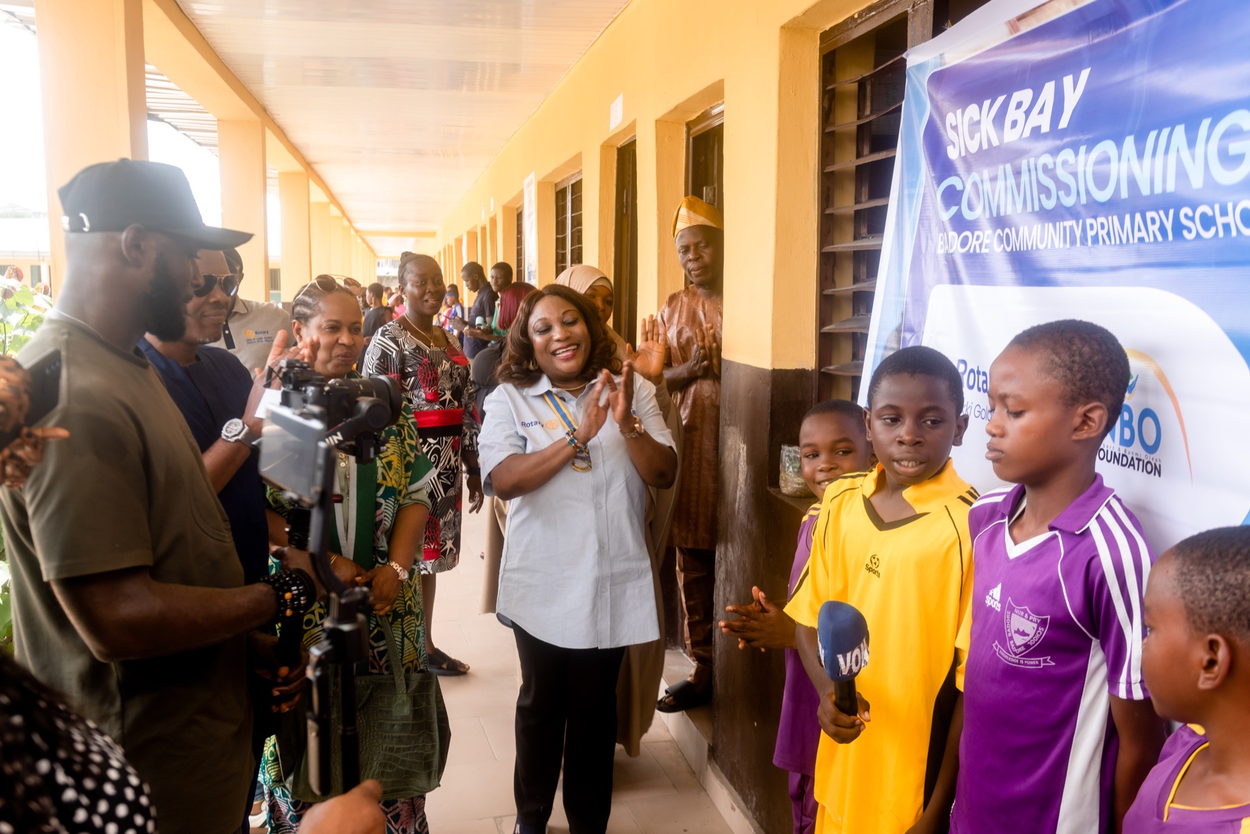 Commissioning ceremony and sick bay project guests