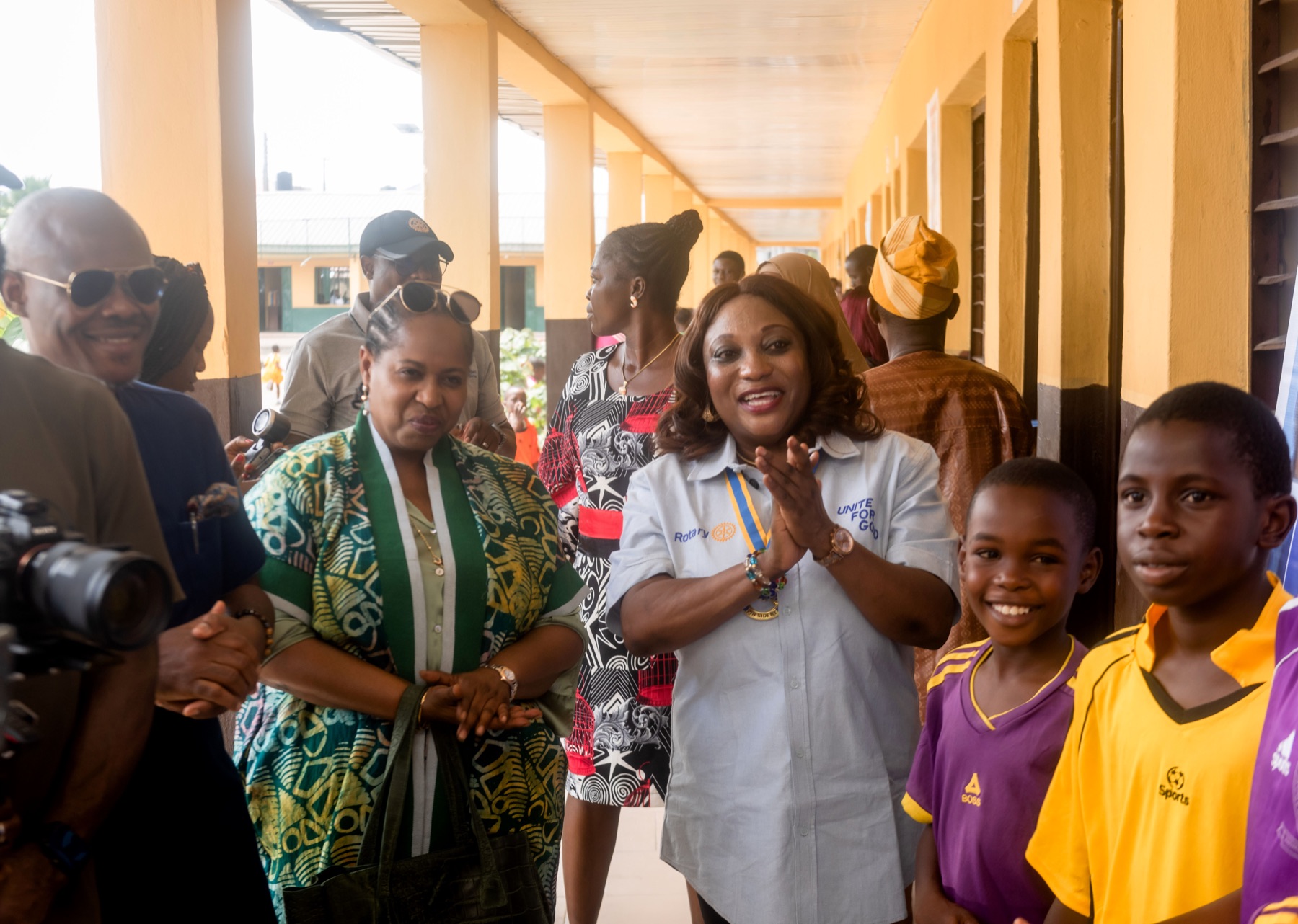 Rotary Club and NBO Foundation at the sick bay commissioning